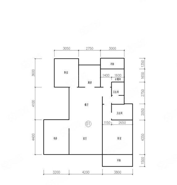 中梁首府4室2厅2卫132㎡南165万