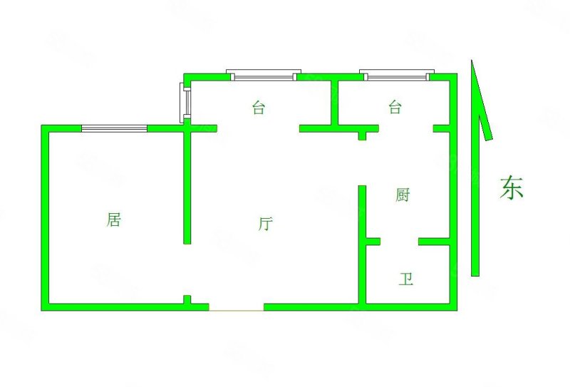 苏堤西里1室1厅1卫52.22㎡东105万