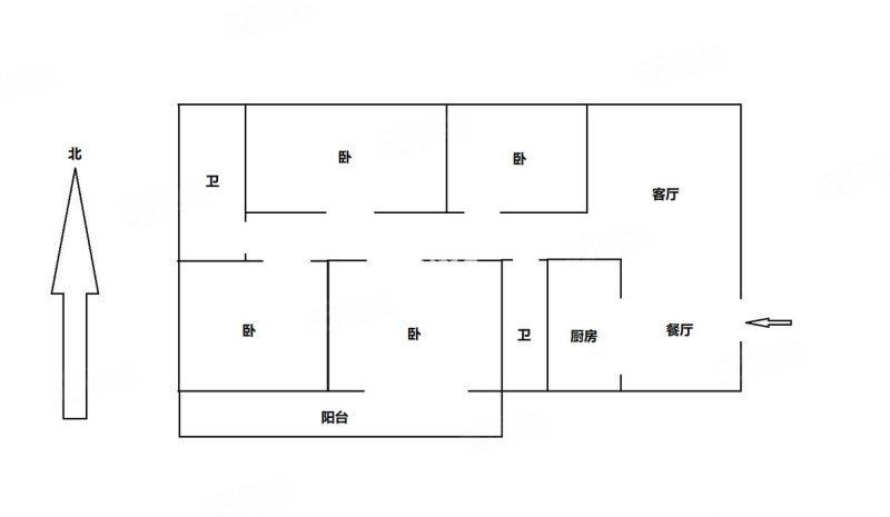玉鑫巴陵星城4室2厅2卫137.18㎡南北88万