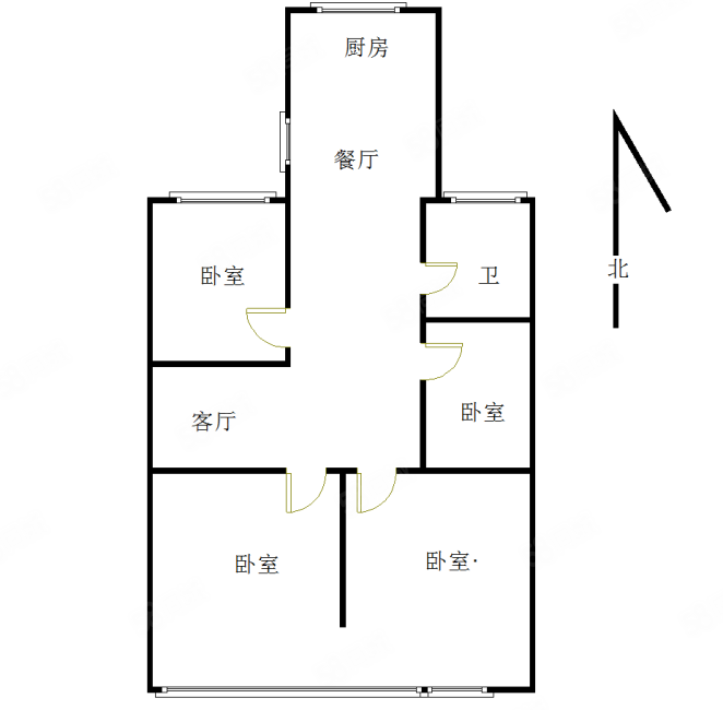 桃叶渡小区4室2厅1卫115.4㎡南329万