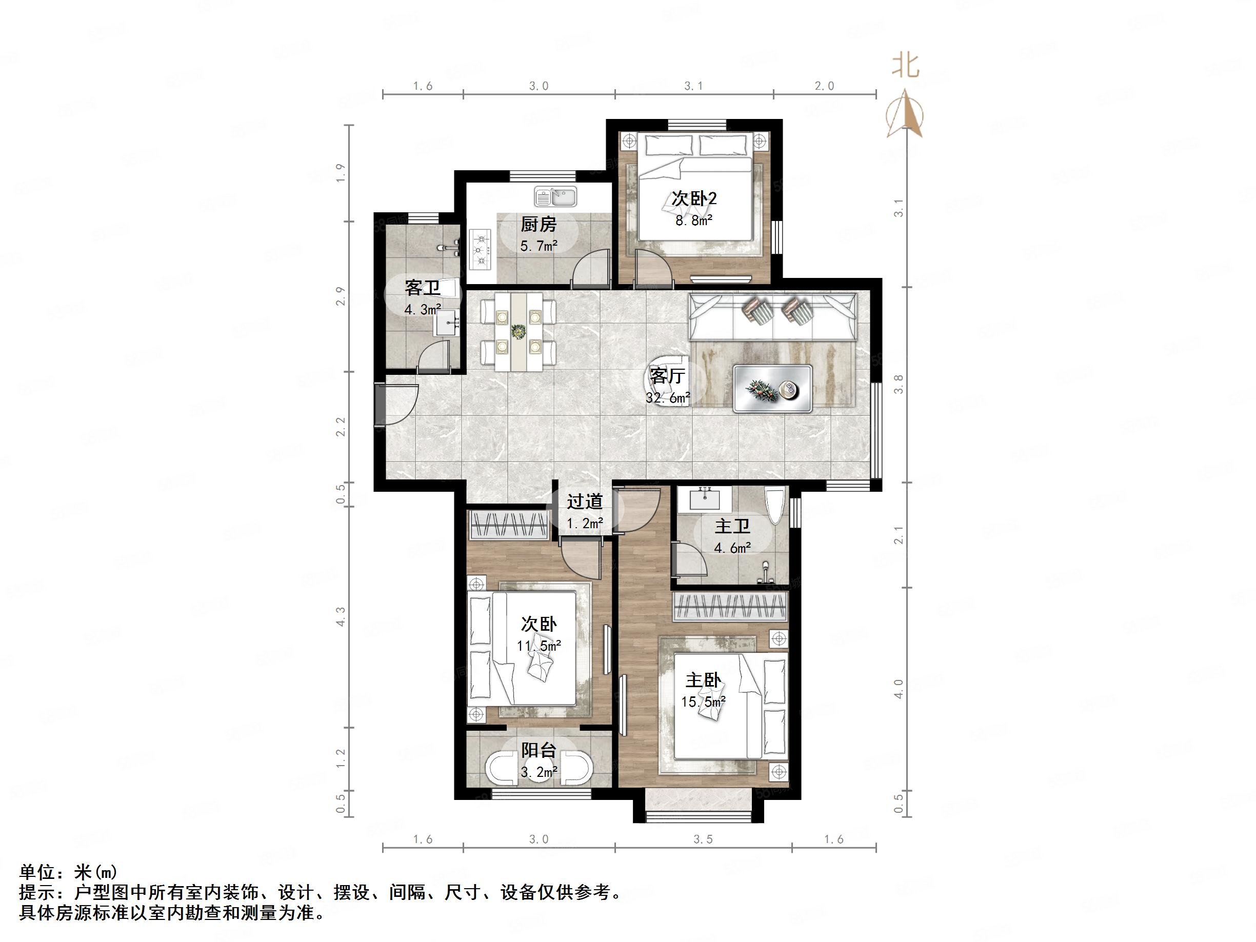 济南中建锦绣城户型图片