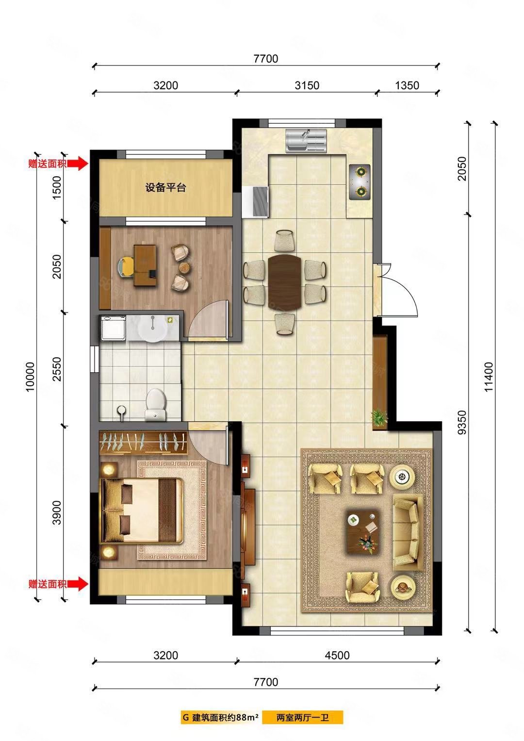 农业局住宅楼2室1厅1卫70㎡南北14.8万