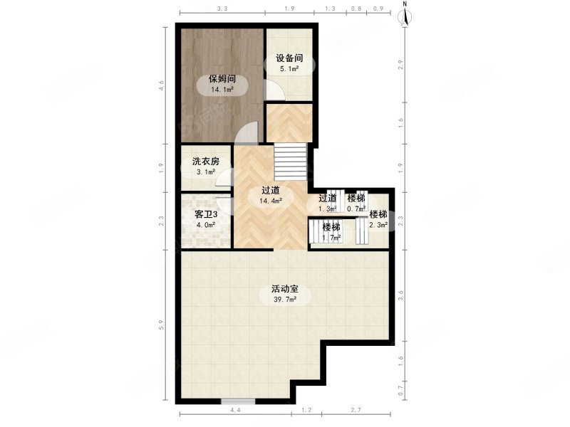 燕西台(别墅)5室3厅5卫406.05㎡南北4000万