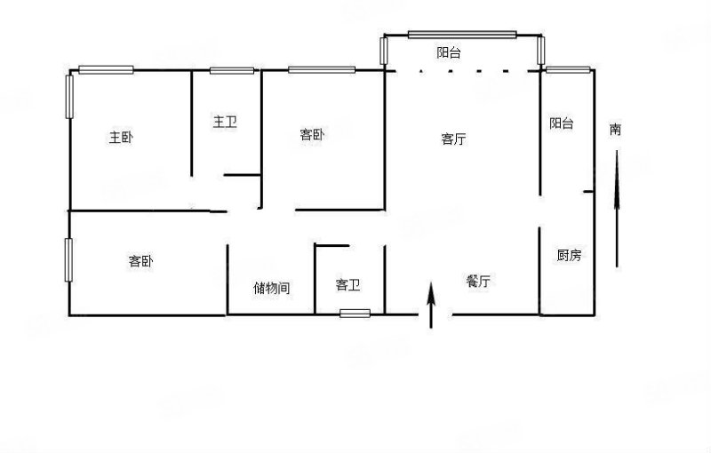 未名城(3期)3室2厅2卫133.04㎡西南128万