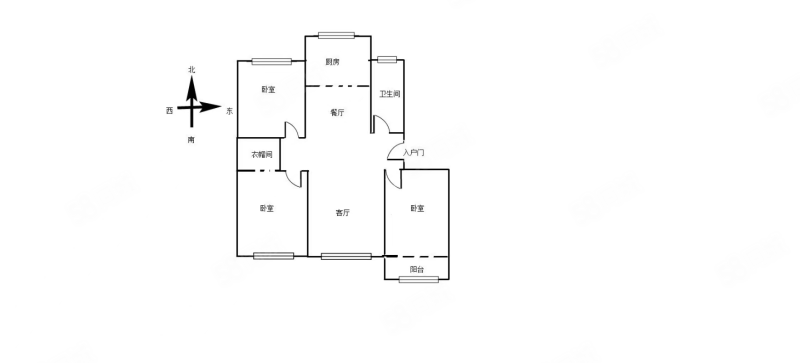 绿洲华庭(公寓住宅)3室2厅1卫138㎡南北99万
