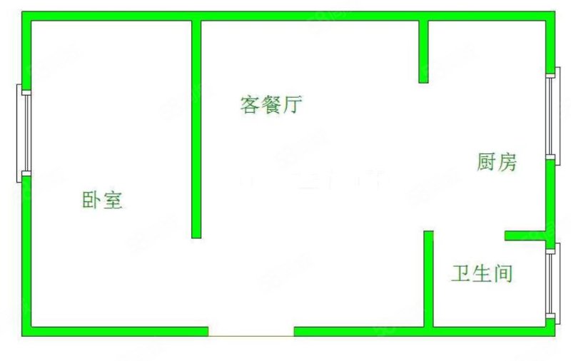 四川绵阳涪城西南科技大学领地东原阅城南方向1室1厅1卫37㎡总价22万