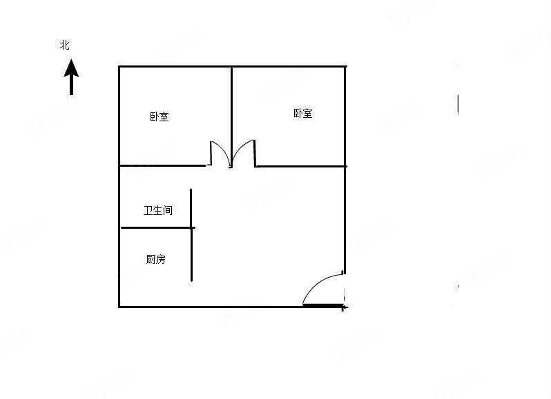 南阳市县外贸家属院建设路小区2室1厅1卫76.4㎡南北48万