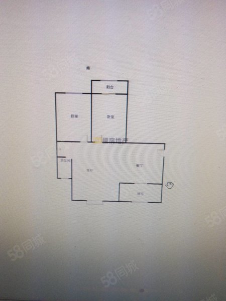 牡丹华庭2室1厅1卫98㎡南北50万