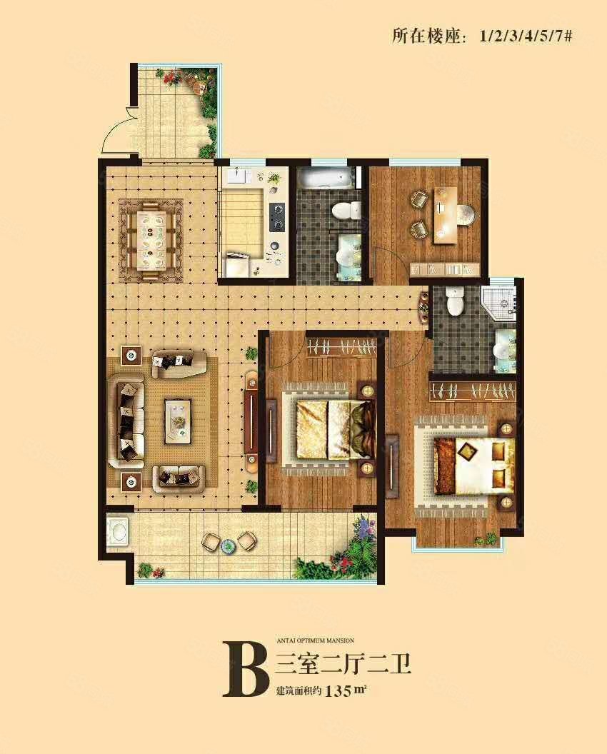 【10图】有钥匙 壹号学府138平 带储藏室车位 毛坯,壹号学府-日照58