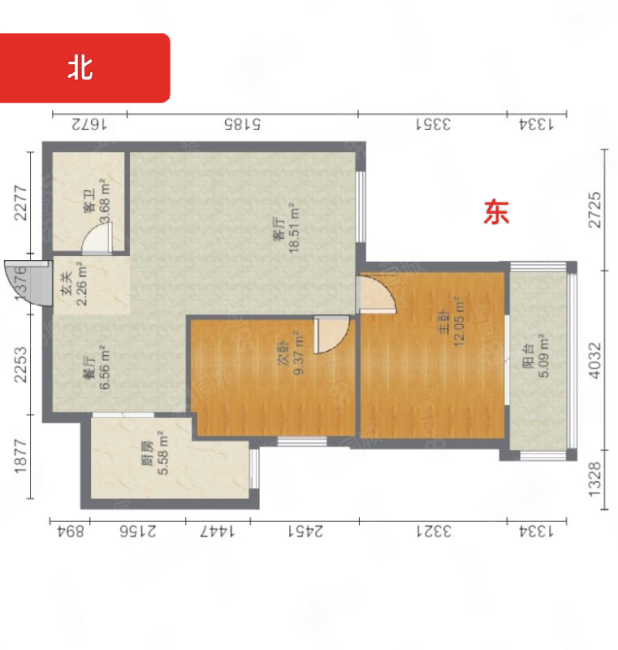 曲江澜山2室2厅1卫92.82㎡南99万