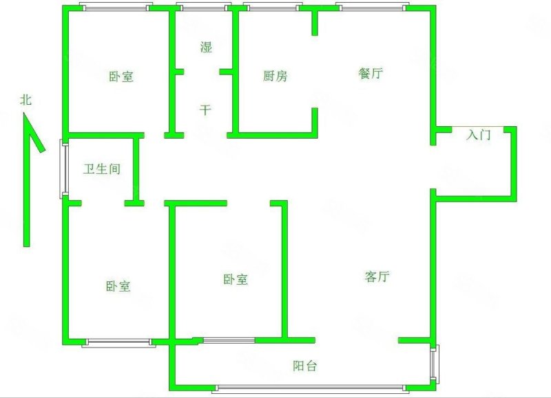 荣盛江山印3室2厅2卫128㎡南130万