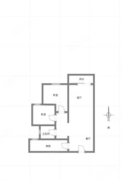 富力城地壹站2室2厅1卫71.33㎡南70万