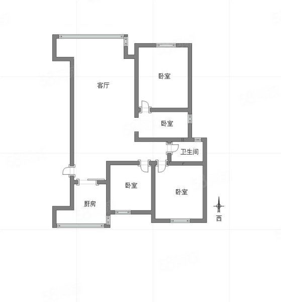 汇祥林里3000(三期)3室2厅2卫101.9㎡南151万