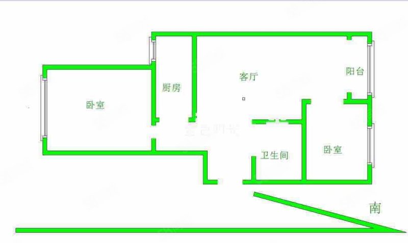 育龙铭居2室1厅1卫66.67㎡东西135万