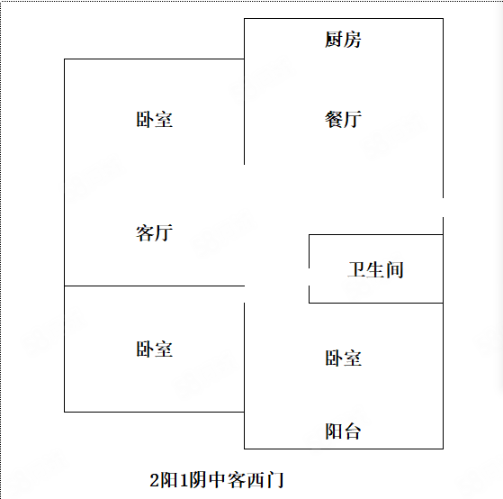 城市花园3室1厅1卫102㎡南北42.8万