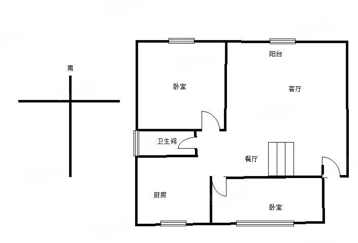 净月五号公馆2室2厅1卫101.98㎡南北76万