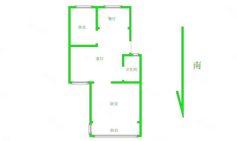 衡山雅居2室2厅1卫91㎡南北48万