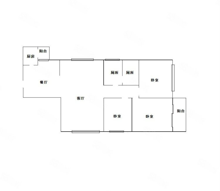 穗园小区3室2厅2卫99㎡南北610万