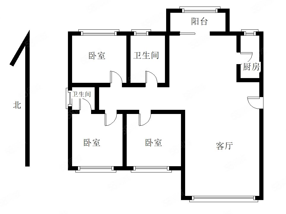 茶博汇学府壹号(二期)4室2厅1卫122.77㎡南108万