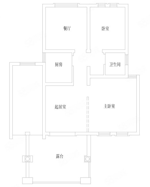 泉山森林海3室1厅1卫79㎡南北61万