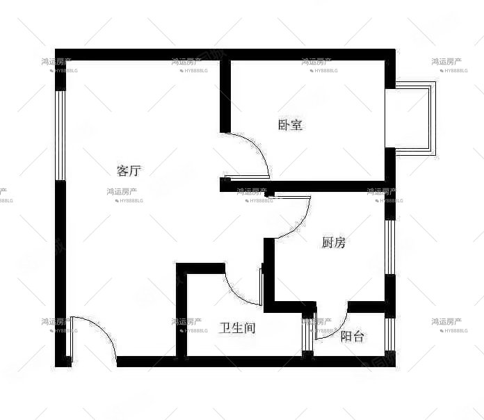 顺馨苑1室1厅1卫42㎡南北34.5万