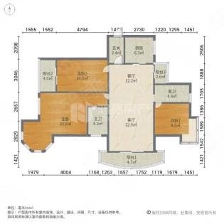 盛世经典3室2厅2卫138.41㎡南北265万