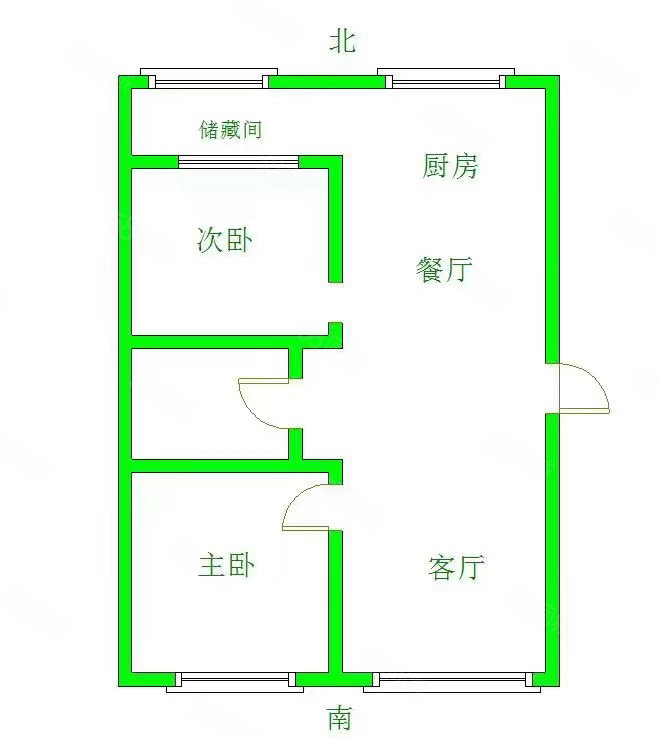 海泉小区2室1厅1卫88.23㎡南北51万