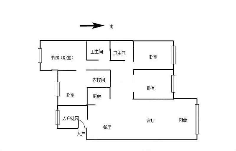 紫云黄狮海岸(北区)4室2厅2卫141.06㎡南北118万