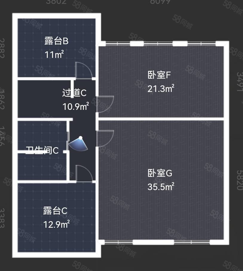 荷花湖畔6室4厅3卫338㎡南北135万