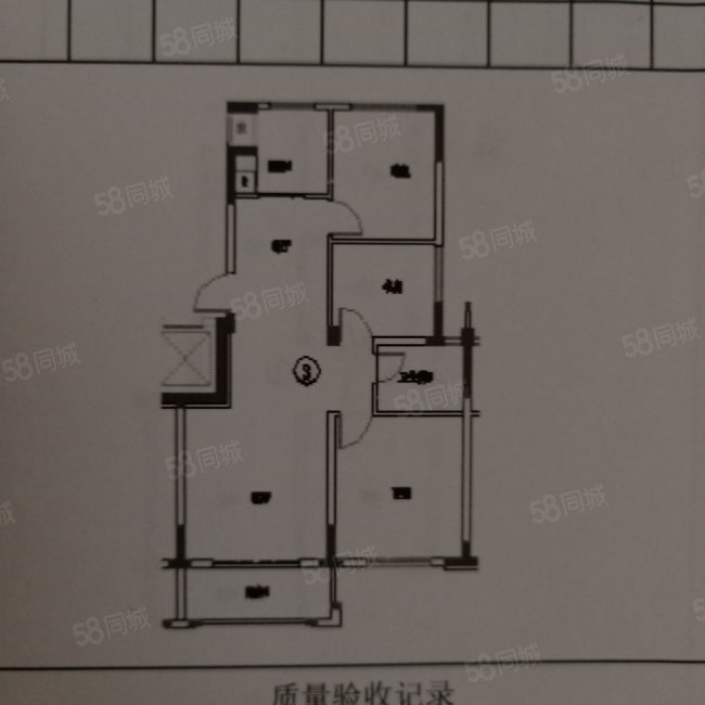 山韵佳苑(B区)3室1厅1卫93㎡南北100万