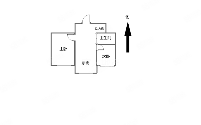 兰花里小区2室0厅1卫45.7㎡南北21.5万