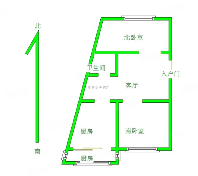 松山安居小区(东区)2室1厅1卫69㎡南北35万