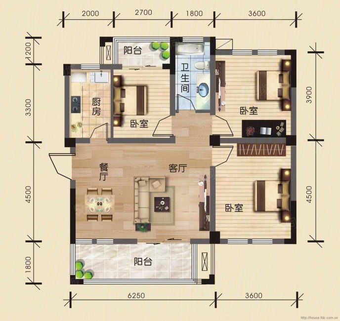 绿城玫瑰园(别墅)5室2厅4卫386.93㎡南北800万