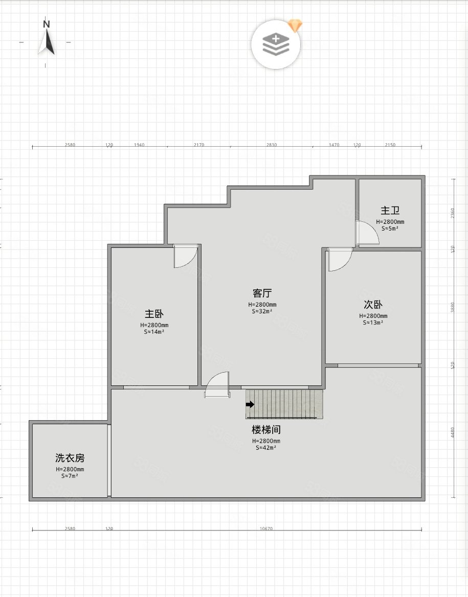 东师慧仁一楼越层户型,205平4室2卫,嘉惠燕京府-长春58同城