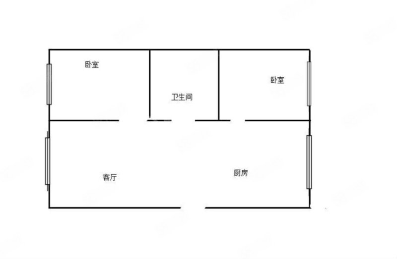 哈西民主家园2室1厅1卫85㎡南北74万