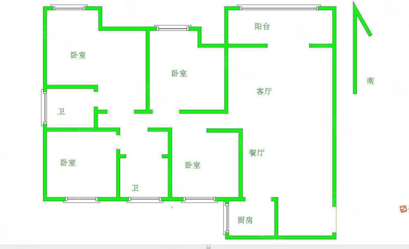 开元壹号4室2厅2卫199㎡南北150万