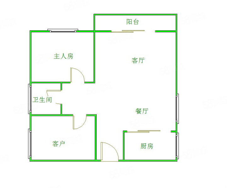 中宜尚品2室2厅1卫80㎡南北39.5万