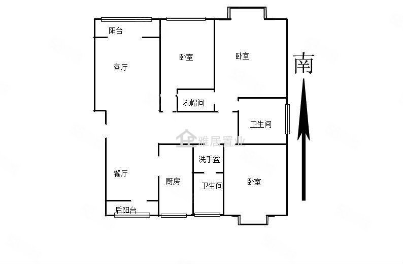 翡翠城3室2厅2卫136㎡南北112万