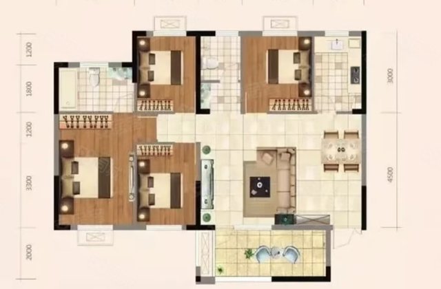 黄金城4室2厅125.16㎡39万二手房图片