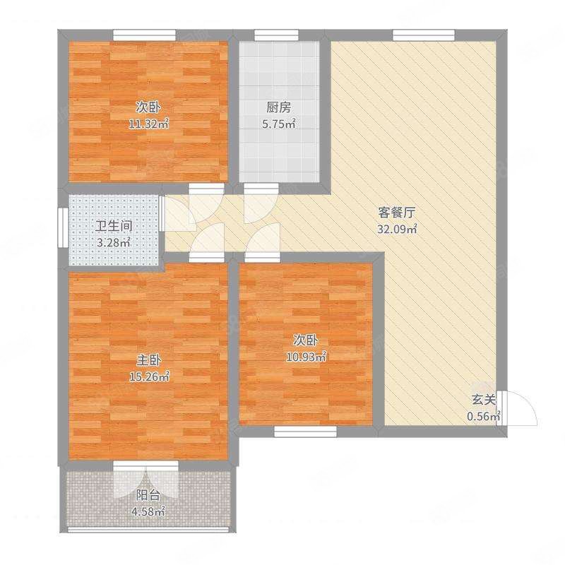 三巽公园里3室2厅1卫35㎡南29.8万