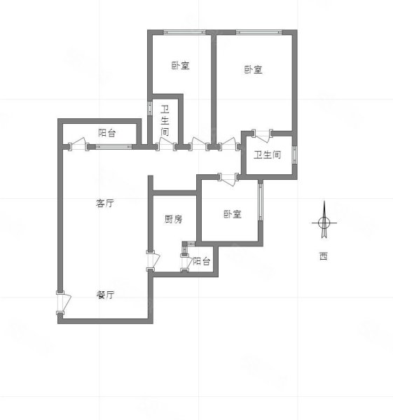 和黄御峰(三期)3室2厅2卫107㎡西北120.5万