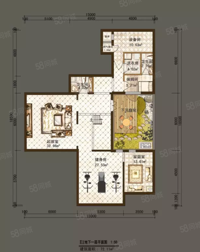 观唐6室3厅6卫460.04㎡南北4000万