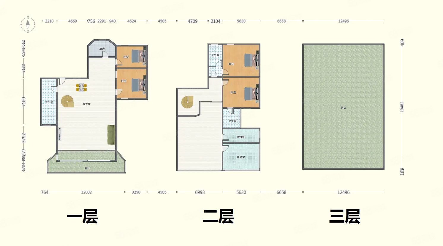 浪琴苑5室3厅4卫214㎡东南1248万