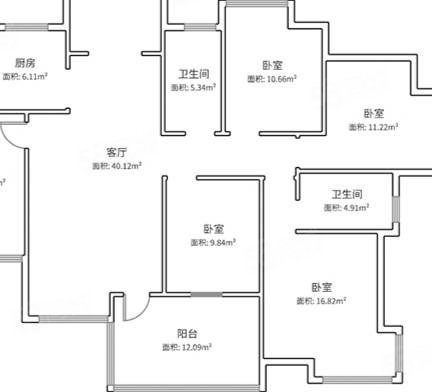 春风玫瑰园3室2厅1卫100㎡南67万