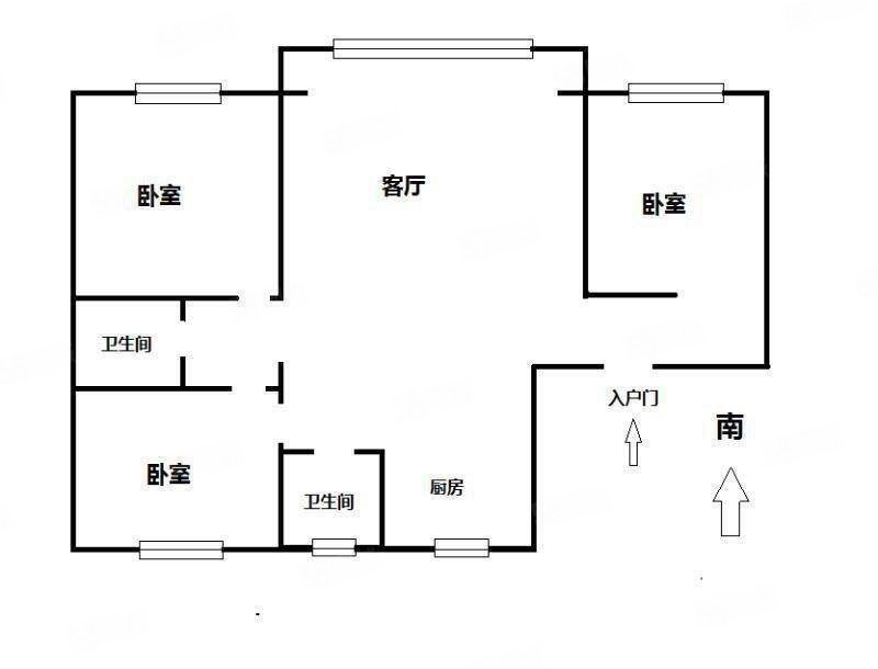 青宾小区3室2厅2卫144㎡南北153万