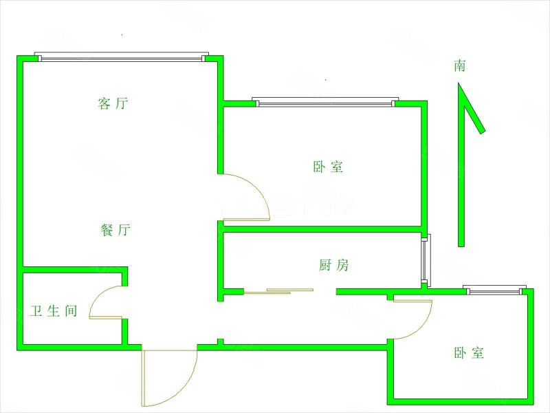 明祥园2室2厅1卫94㎡南102万