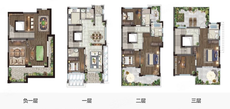 加州庄园5室3厅4卫178㎡南北129万