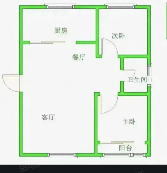 雅特新居3室2厅1卫124㎡南北65万