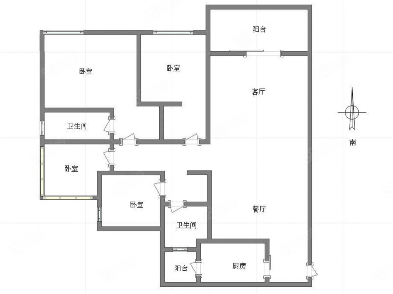 璧山CBD观澜苑4室2厅2卫131㎡西北71万