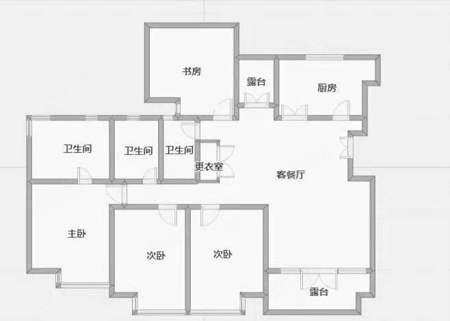 山河源墅4室2厅3卫196㎡南北169万